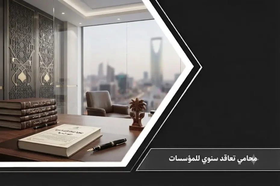 محامي تعاقد سنوي للمؤسسات لتقديم الخدمات والاستشارات القانونية المستمرة