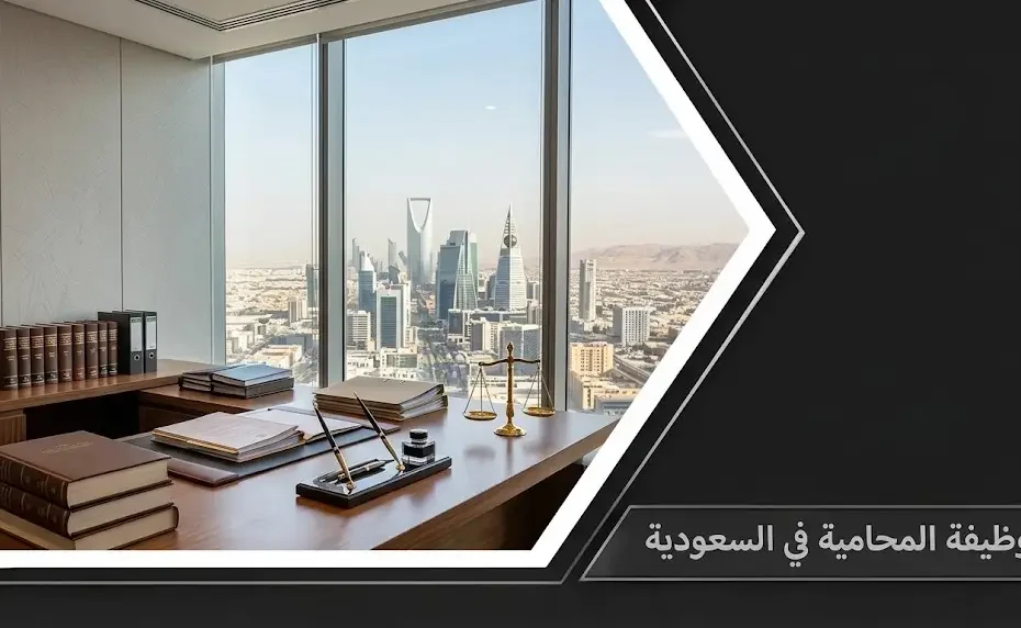 مكتب قانوني متخصص يعبر عن وظيفة المحاميه في السعودية والأطر النظامية