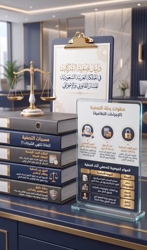 مكتب عمل قانوني يوضح اسباب تصفية الشركات السعودية وحل الكيانات التجارية