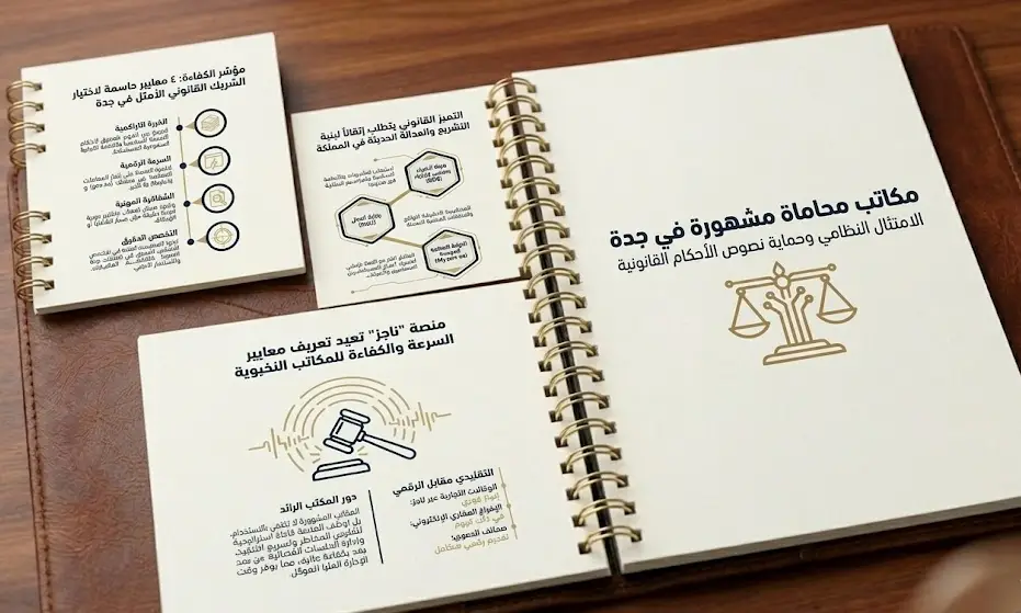 صك وميزان العدالة يمثل الاستعانة بـ مكاتب محاماة مشهورة في جدة لفض النزاعات التجارية والامتثال القانوني.