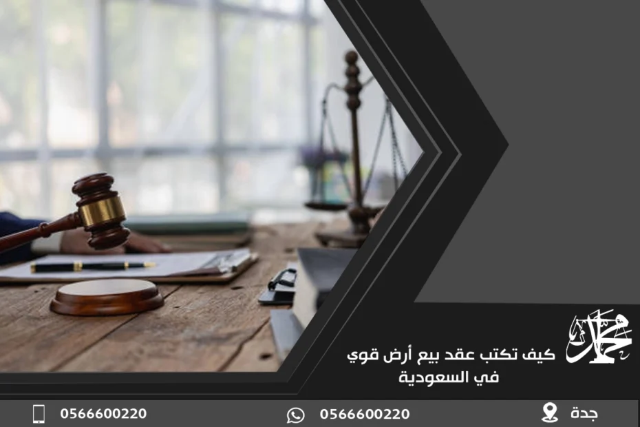 كيف تكتب عقد بيع أرض قوي في السعودية