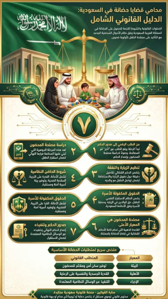 محامي قضايا حضانة بالسعودية يراجع أوراق قضية حضانة أمام المحكمة الأسرية