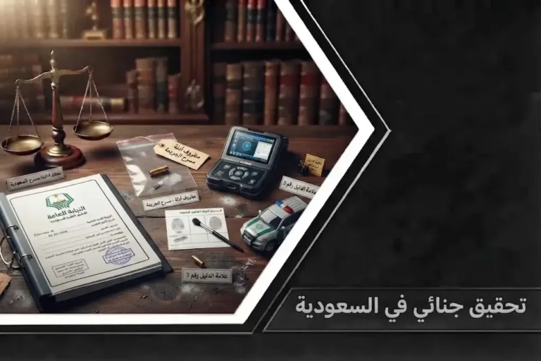 إجراءات تحقيق جنائي متكاملة داخل النيابة العامة وجمع الأدلة الجنائية وفق النظام السعودي.