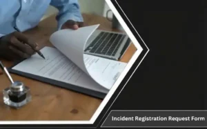 Incident Registration Request Form template for workplace documentation in Saudi Arabia